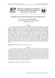Perkembangan teknologi pada era ini memiliki tingkat perkembangan yang sangat luar biasa. Pdf Pembelajaran Sains Di Era Revolusi Industri 4 0