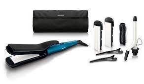 16mm Tong And Brush Sleeve Flat And Crimper Plates 2 Clips Less Damage With Ceramic Coating On Every He Hair Straightening Iron Hair Straightner Hair Styler