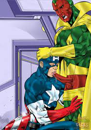 Captain America Gets Face-Fucked by Vision | Hot Gay Comics