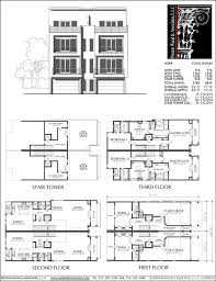 3 1 2 Story Duplex Townhouse Plan E1052 How To Plan Home Building Design Apartment Floor Plans