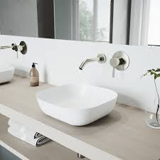 Vigo aldous wall mount bathroom faucet. Vigo Matte Stone Square Vessel Bathroom Sink With Faucet Reviews Wayfair