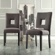 Homevance 2 Piece Roxton Keyhole Side Chair Set Side Chairs Dining Chairs Wood Dining Chairs