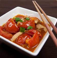 Chicken In Tomato Sauce Chinese Cuisine From Christine S Recipes Easy Chinese Recipes Christine S Recipe Tomato Dishes