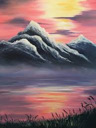 America The Beautiful Come Paint Purple Mountains Majesty At Pinot S Palette And T Easy Landscape Paintings Landscape Paintings Acrylic Easy Canvas Painting