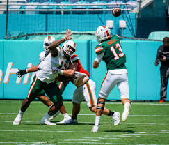 There's a new tight end 1 at tight end u. Miami Hurricanes Use Spring Game To Prep For Season Opener Vs Alabama