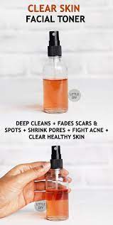 Use This Homemade Toner For Smoother Brighter And Healthier Skin Malic And Lactic Acids Found In The Apple C Homemade Toner Facial Toner Diy Natural Products