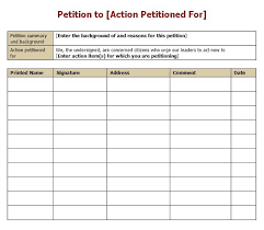Do they work?what impact do petitions have on a cause?how. 30 Free Petition Templates How To Write Petition Guide Free Template Downloads