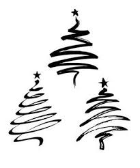 Collection of black and white christmas trees. Christmas Tree Vector Image Vector Christmas Drawing Xmas Xmas Tree