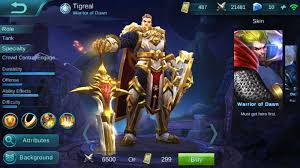 Hasil gambar untuk gambar tigreal mobile legends