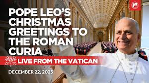 LIVE from the Vatican | Pope Leo XIV’s Christmas Greetings to the Roman  Curia | December 22, 2025
