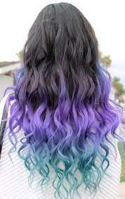 18 H D Lavender Teal Purple Ombre Hair Dip Dye Hair Bright Hair Colors