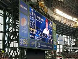 miller park section 234 row 1 home of milwaukee brewers