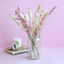 Live plants, dried plants, preserved flowers and faux flowers enhance any room. Pink Dried Flower Letterbox Bouquet Ebay