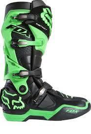 Fox Racing 2015 Limited Edition Glo Green Motocross Boots