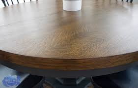 Dining table with clear tempered glass top, 3 chrome legs round table for 2 or 4 person, modern round glass kitchen table furniture for home office kitchen dining room (w 35.4 x l 35.4 x h 29.5 inch) 4.5 out of 5 stars. Pedestal Kitchen Table Makeover Roots Wings Furniture Llc