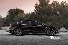 Aftermarket Model 3 With Carbon Fiber Sport Apron Kit And Metallic Gray Tst Tesla Wheels Tesla Tesla Model Tesla Wheels