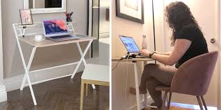 To set it up, simply. This Foldable Desk For Working From Home Is Under 100
