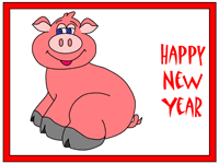 Generally, the years designated as year of the pig include 1935, 1947, 1959, 1971, 1983, 1995, 2007, 2019, 2031. Chinese New Year Coloring Pages