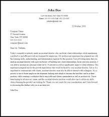 Professional Assistant Director Cover Letter Sample Writing Guide Resume Now