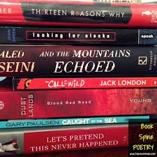 Book Spine Poetry Using The Titles Of Books To Write Poetry Teaching Poetry Teaching High School English Poetry Writing Activities