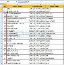 Untuk membuat no urut dari atas ke bawah (baris). Cara Cepat Mengurutkan Data Di Office Excel Berdasarkan Abjad Dengan Mudah Info Menarik