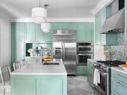 Crafted of manufactured wood in a neutral white/gray this wooden wall cabinet features 2 interior shelves that provide versatile space for your storage needs. Color Ideas For Painting Kitchen Cabinets Hgtv Pictures Hgtv