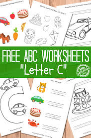 Free preschool alphabet printables · spring showers letter identification game · rainbow letters race to the top · pumpkin themed alphabet cards. Fun Letter C Worksheets Printable Preschool Pack Kids Activities Blog
