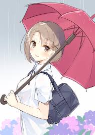 Káº¿t quáº£ hÃ¬nh áº£nh cho áº£nh anime cÆ°á»i trong mÆ°a