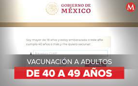 El otro factor que es muy determinante de la velocidad de vacunación es la cantidad de vacunas que recibimos, reconoció. Registro Vacuna Covid Para Adultos 40 A 49 Anos En Mexico