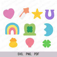 Lucky Charms Svg Lucky Charms Clipart Etsy In 2021 Lucky Charm Cartoon Clip Art Valentine Crafts For Kids