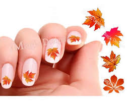 Nail Decals Water Slide Nail Transfers Fall Leaf By Imagicdesigns 2 65 In 2020 Fall Leaves Nail Art Fall Nail Designs Nail Decals