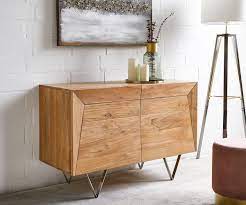 Satz von 4 messing cabinet beine wenn sie einen schrank haben, können sie diese messingbeine montieren und sie upcycle. Sideboard Wyatt 115x45x75 Akazie Natur Beine Edelstahl Moderne Einrichtungsideen Gunstig Bei Mobel Modern