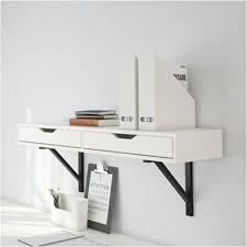 These 12 Space Saving Wall Mounted Desks Are Just What Your Wfh Setup Is Missing Drawer Shelves Ikea Ekby Shelves