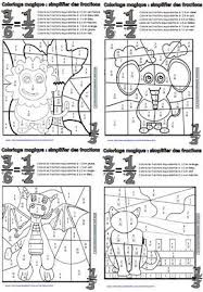 Fractions coloriages magiques craie hative. Coloriages Magiques De Fractions Fractions Coloriage Magique Cm1 Cm2