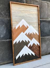 Vertical Mountain Wood Wall Art 42x26 Etsy Mountain Wood Wall Art Wood Wall Art Mountain Wood Art