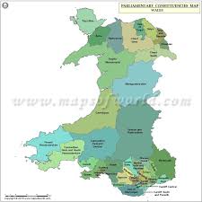 Wales Parliamentary Constituency Map Map Wales Geography