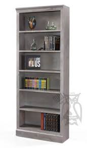 11.25 deep r style record spaced bookcases fixe. Hoot Judkins Furniture Aspenhome Knotty Alder Wood Churchill Collection 84 Inch High Bookcase Smokey Grey Finish