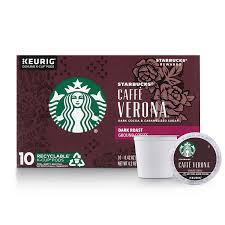 Maybe you would like to learn more about one of these? Starbucks Dark Roast K Cup Coffee Pods Caffe Verona For Keurig Brewers 1 Box 10 Pods Amazon Com Grocery Gourmet Food