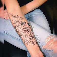 Flower Tattoo On Forearm Forearm Tattoo Flower Forearm Tattoo Forearm Tattoo Women Tattoos For Women Flowers Forearm Flower Tattoo