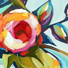 Pin By Eager Hands On Artistically Me Flower Art Abstract Painting Art