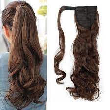 24 Long Wrap On Clip In Wavy Ponytail Extensions 11 Colors Clip In Ponytail Extensions Wavy Ponytail Clip In Hair Extensions