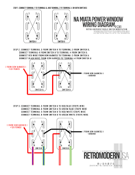 Architectural wiring diagrams play a part the approximate locations and interconnections of receptacles, lighting, and enduring electrical. Na Power Window Wiring Diagram Retromodern Usa