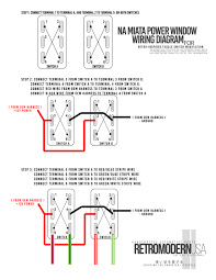 Wiring diagram for a sterling power temperature sensor. Na Power Window Wiring Diagram Retromodern Usa