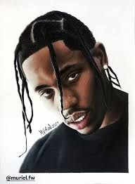 Drawing of Travis Scott i have just finished ✍️🏻🦅 (ig: muriel.fw) :  r/travisscott