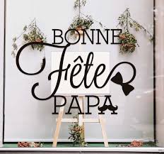 Papa gâteau, papa bricoleur, papa poule, ou tout simplement le meilleur papa de tous les temps. Sticker Vitrine Fete Des Peres Tenstickers