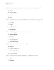 Bio160 Test Review Bio160 Test Review 8 Which Of These Organs Is Not Considered An Accessory Digestive Structure 1 Mouth 2 Salivary Glands 3 Pancreas Course Hero
