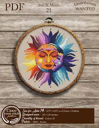 Check spelling or type a new query. Sun And Moon Cross Stitch Pattern Modern Cross Stitch By Etsy