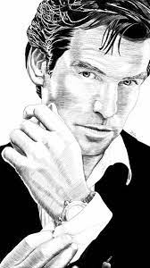 His father left the household when pierce was a child and although. James Bond 007 Pierce Brosnan Dlay Net Digital Sketches Paintings Prints Entertainment Movies Action Adventure Artpal