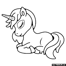 Mane is considered as a symbol of the strength of an animal; Rainbows And Unicorns Online Coloring Pages