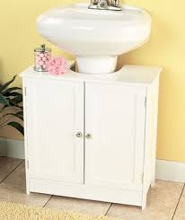 Purchase A Cabinet That Fits Right Around The Pedestal Adding Under Sink Sto Small Bathroom Storage Solutions Pedestal Sink Storage Bathroom Storage Solutions